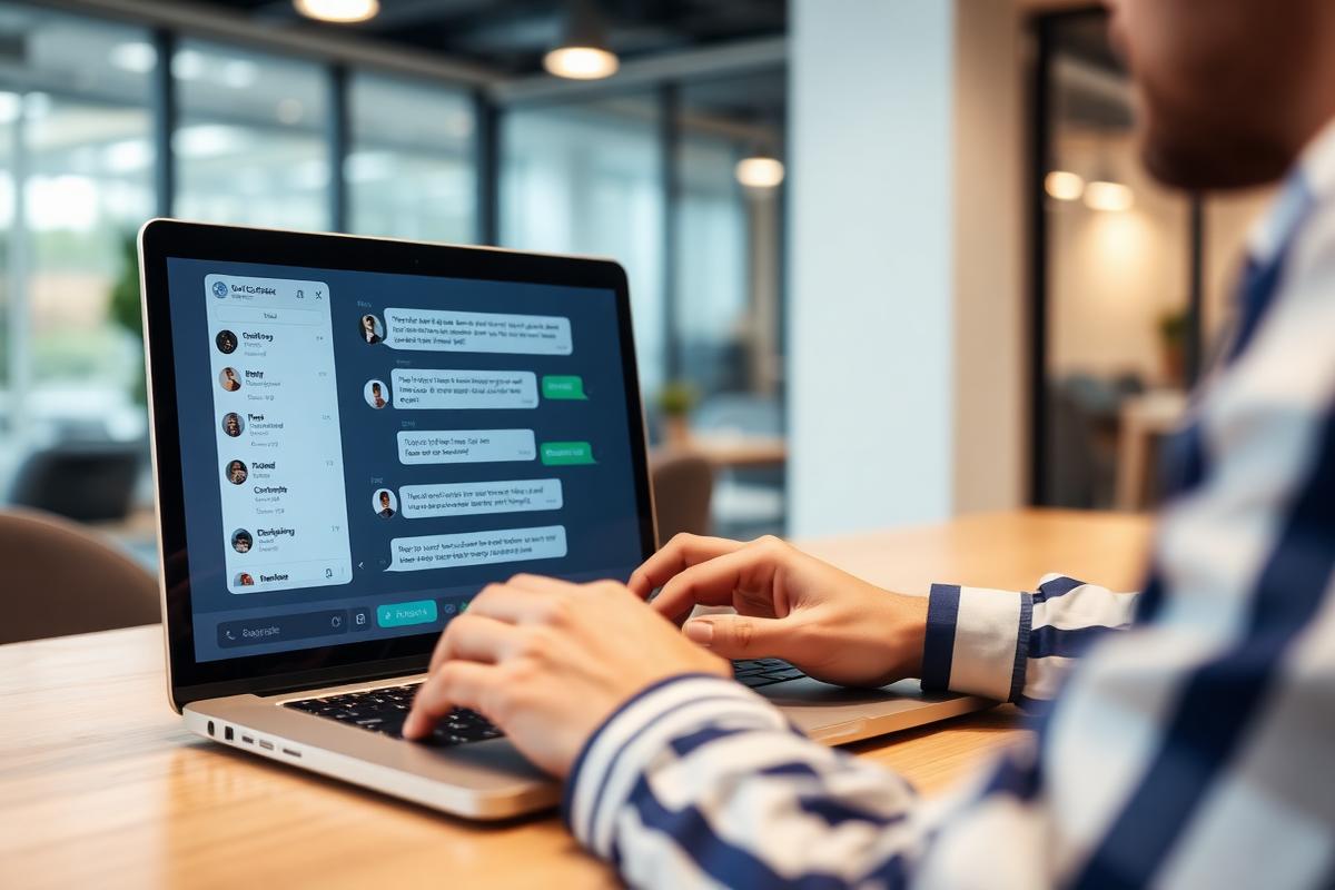 Người dùng làm việc với ChatGPT trên laptop